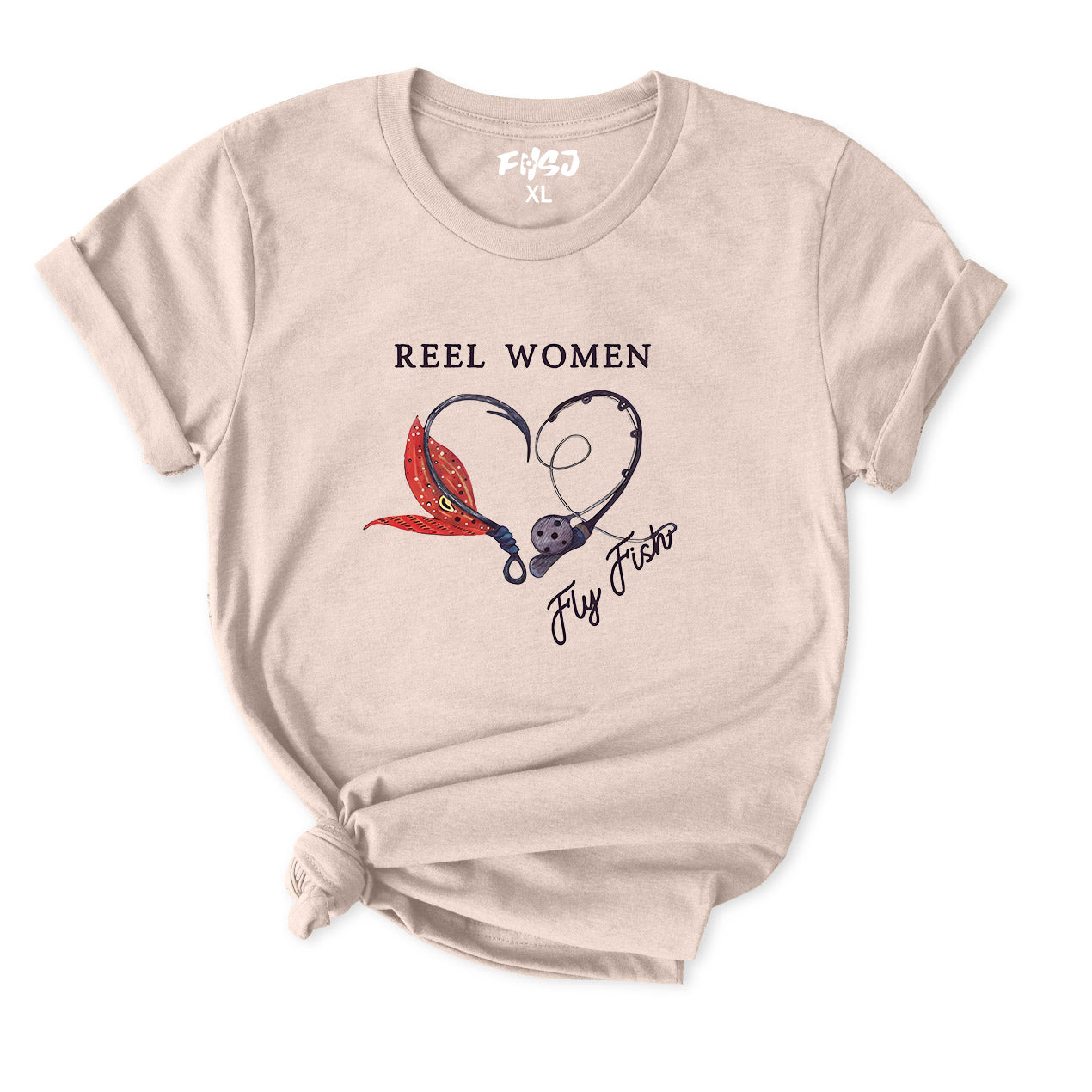 Reel Women Fly Fish T-Shirt for Women