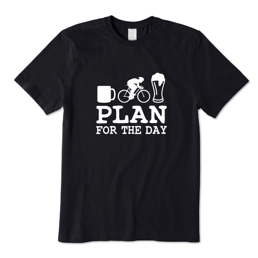 Coffee Bike Beer My Plan for The Day T-shirt