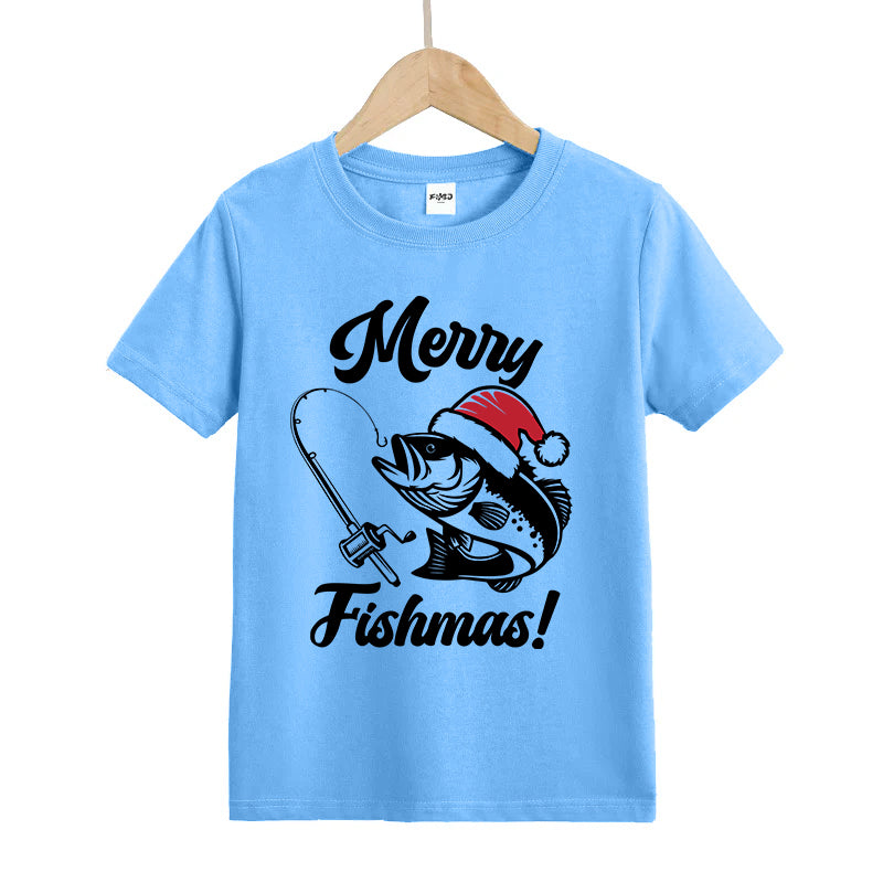 Merry Fishmas Kid's T-Shirts