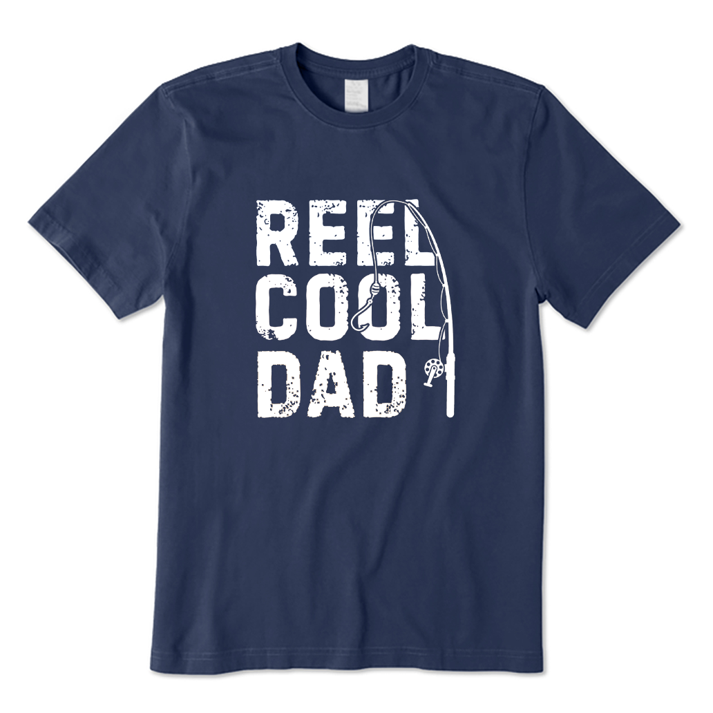 Vintage Reel Cool Dad Fishing T-shirt