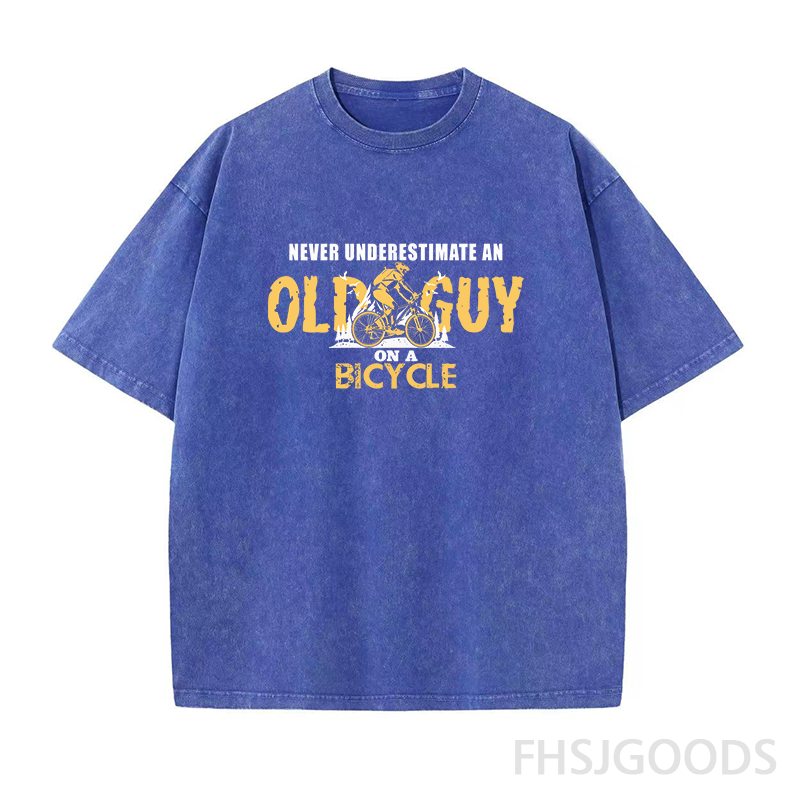 Funny Bicycle Unisex Distressed T-Shirt