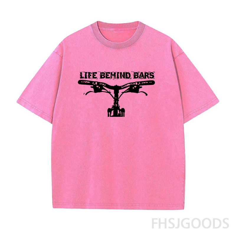 Mountain Biking Unisex Distressed T-Shirt
