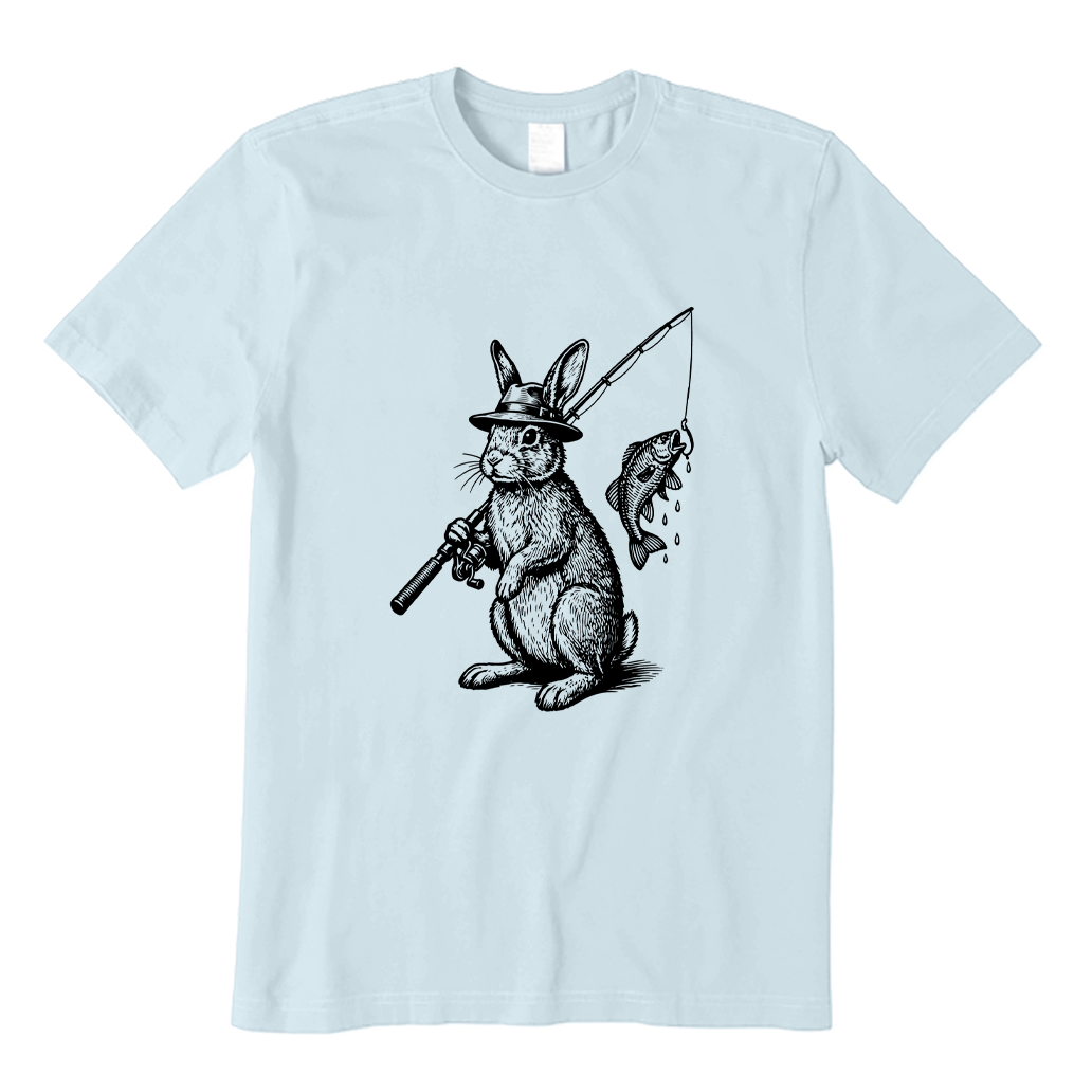 Fishing Rabbit T-shirt