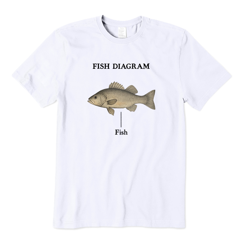 Fish Diagram T-shirt