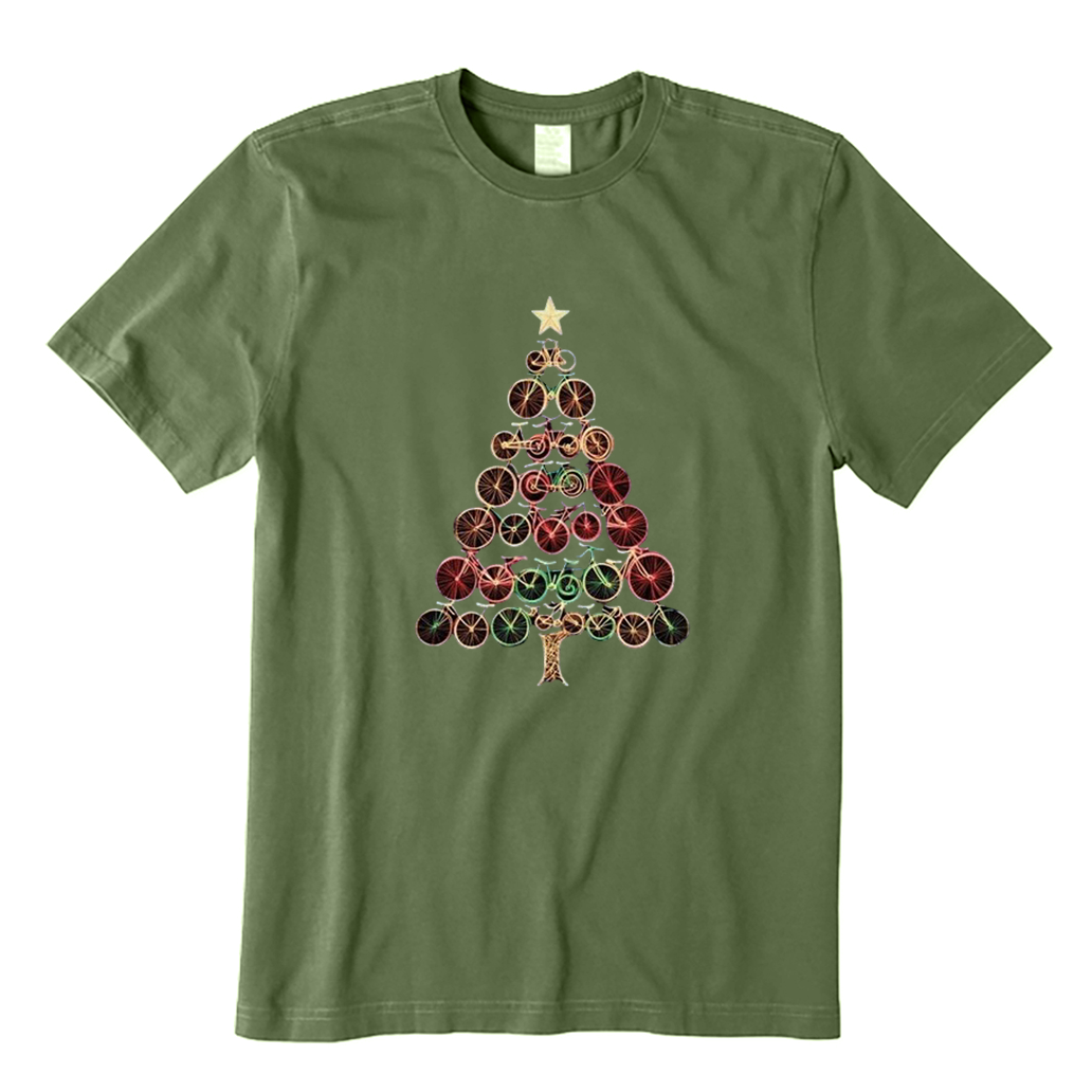 Christmas Bike Tree T-Shirt