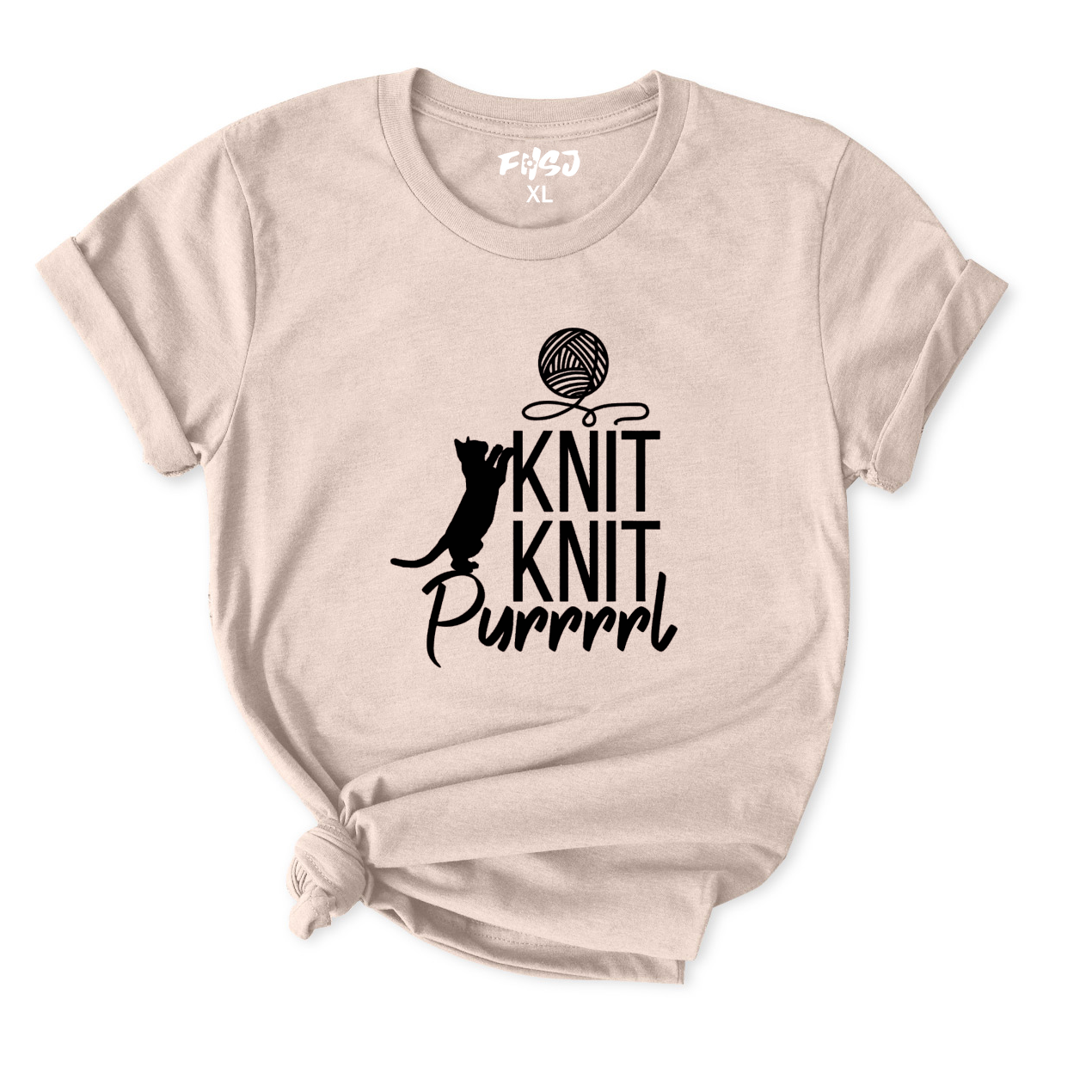 Cat Knit Purrrrrl T-Shirt for Women