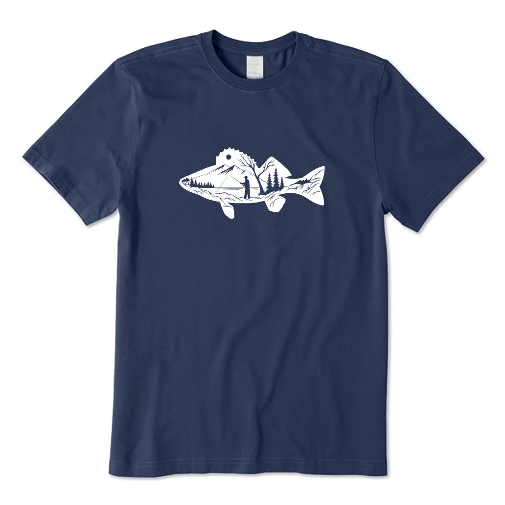 Fish and Landscape T-Shirt