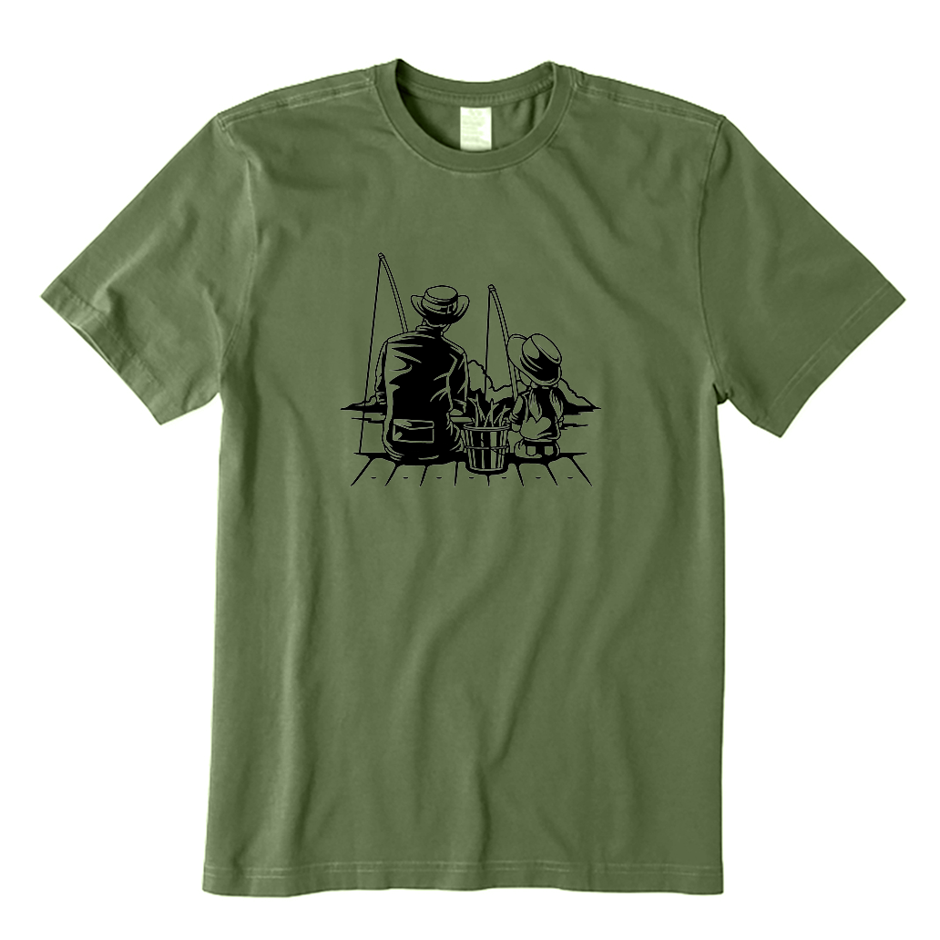 Dad and Daughter Fishing T-Shirt