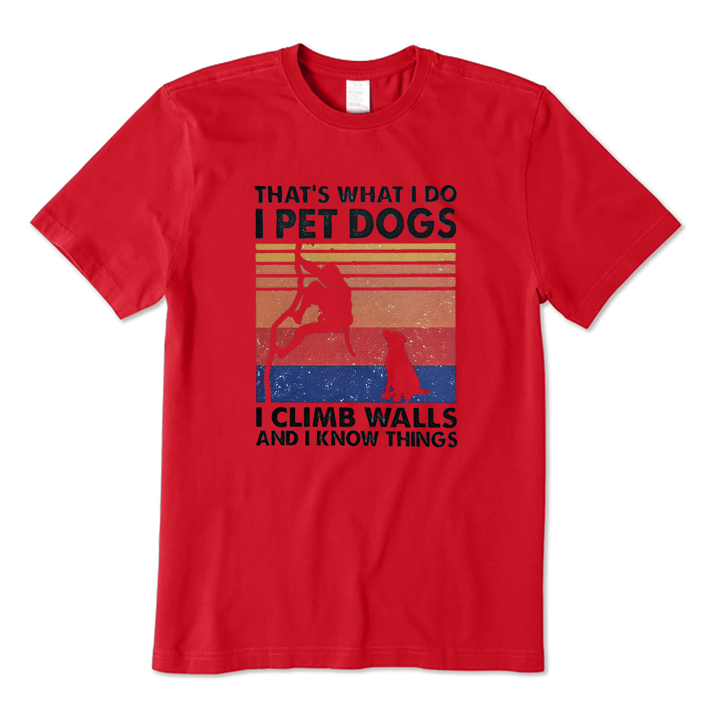 Rock Climbing Dog Lover T-Shirt