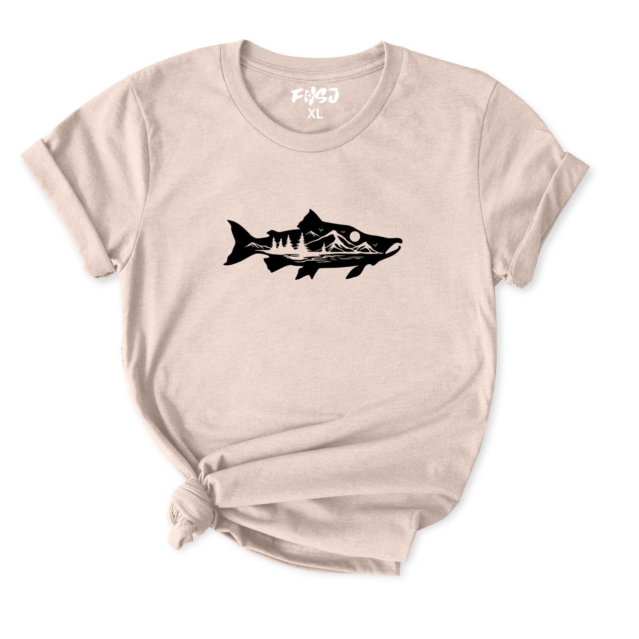 Salmon Fishing T-Shirt for women