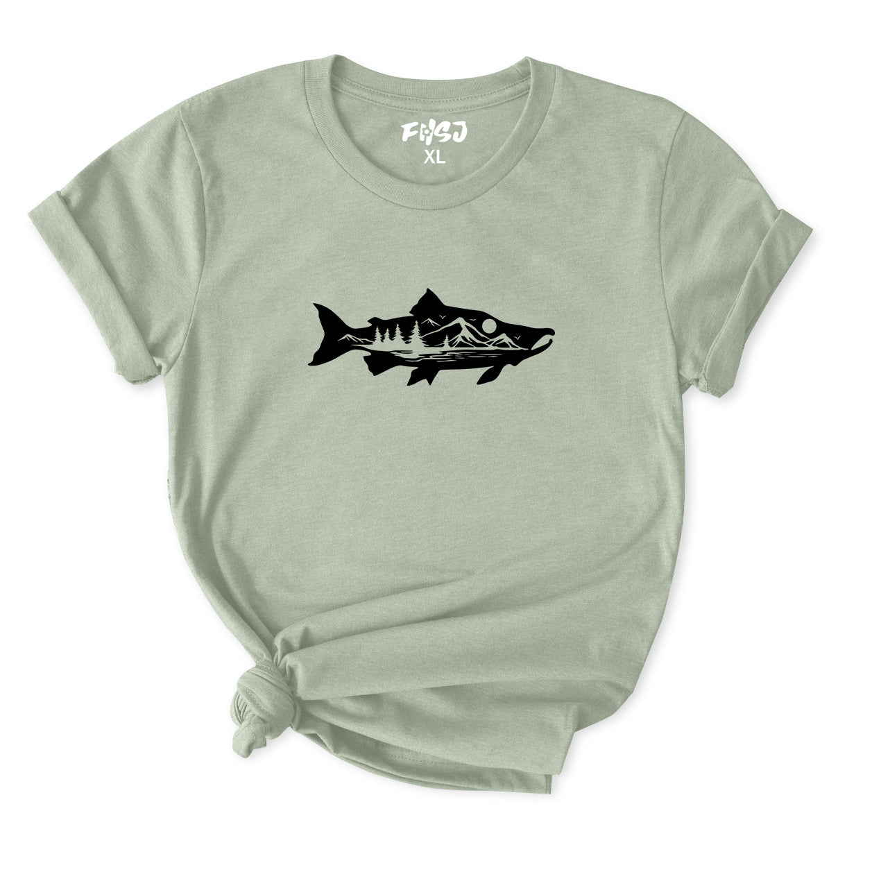Salmon Fishing T-Shirt for women