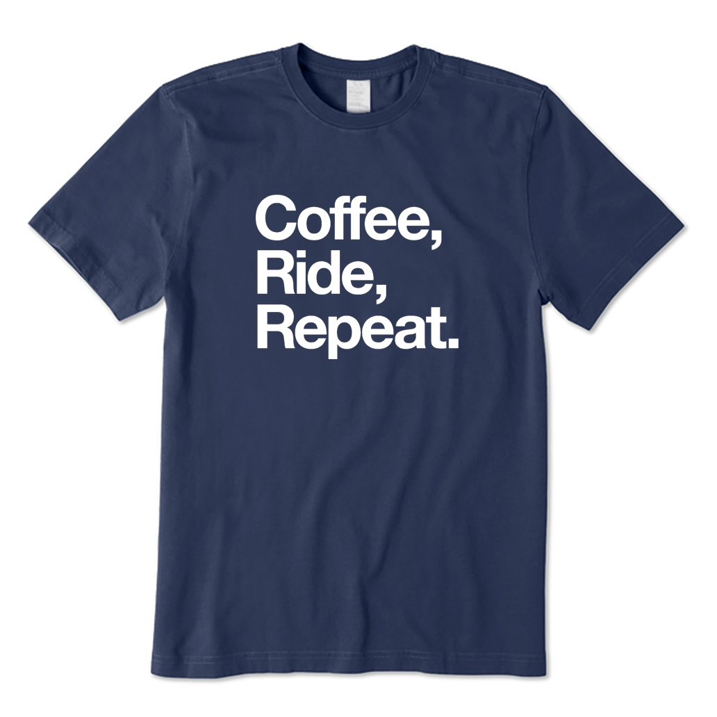 Coffee Ride Repeat Cycling T-shirt