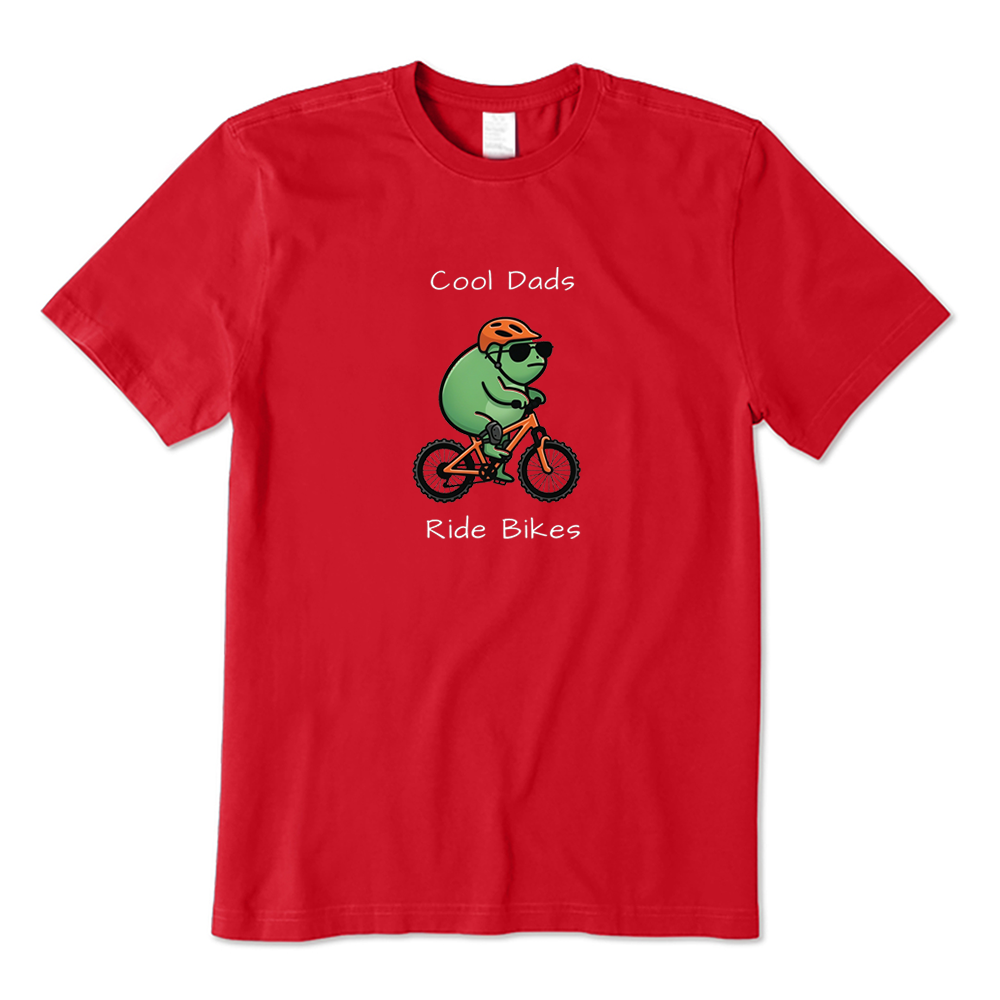 Cool Dads Ride Bikes Frog Cyclist T-shirt