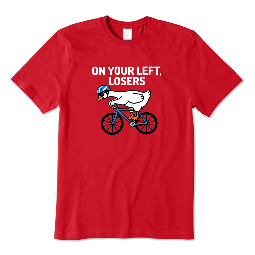 On Your Left Losers Cycling T-shirt