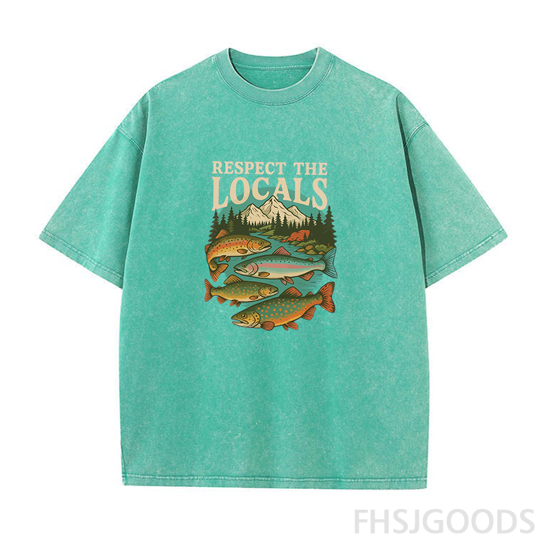 Respect The Locals Unisex Distressed T-Shirt