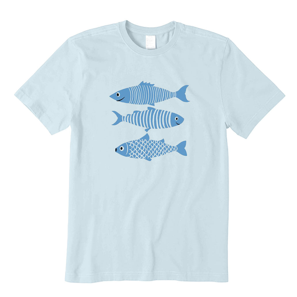 Funny Blue Fish T-Shirt