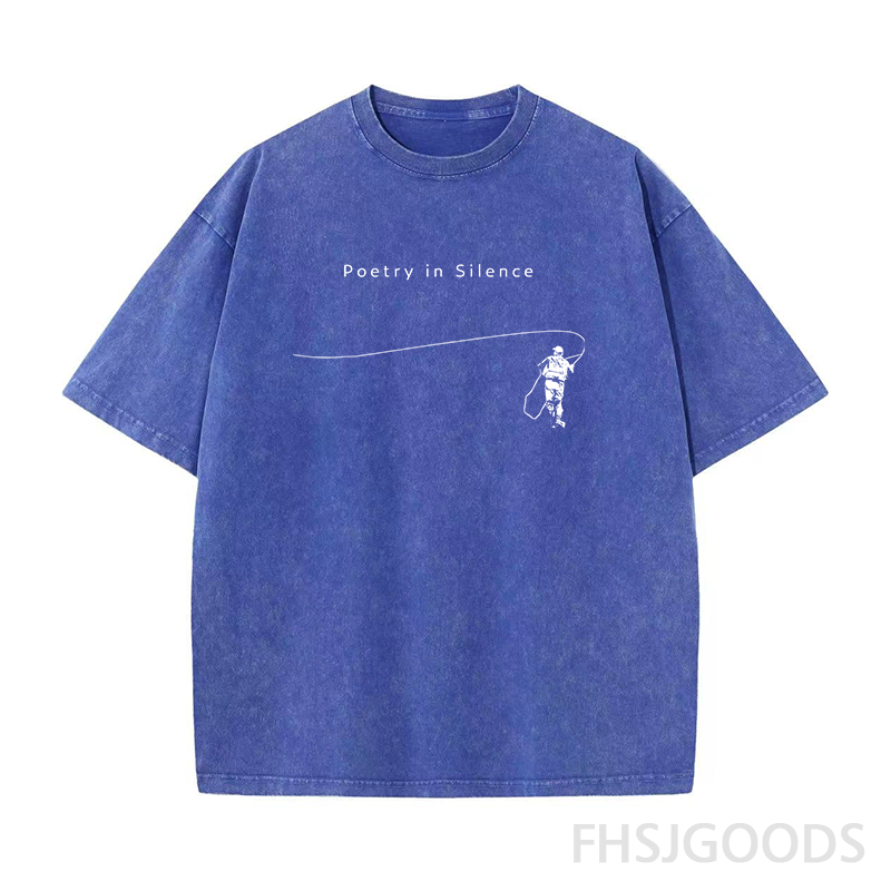 Fly Fishing Unisex Distressed T-Shirt