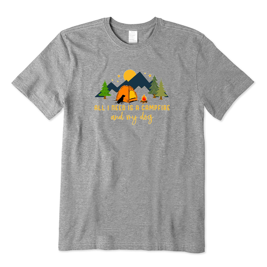 Camping Dog T-shirt