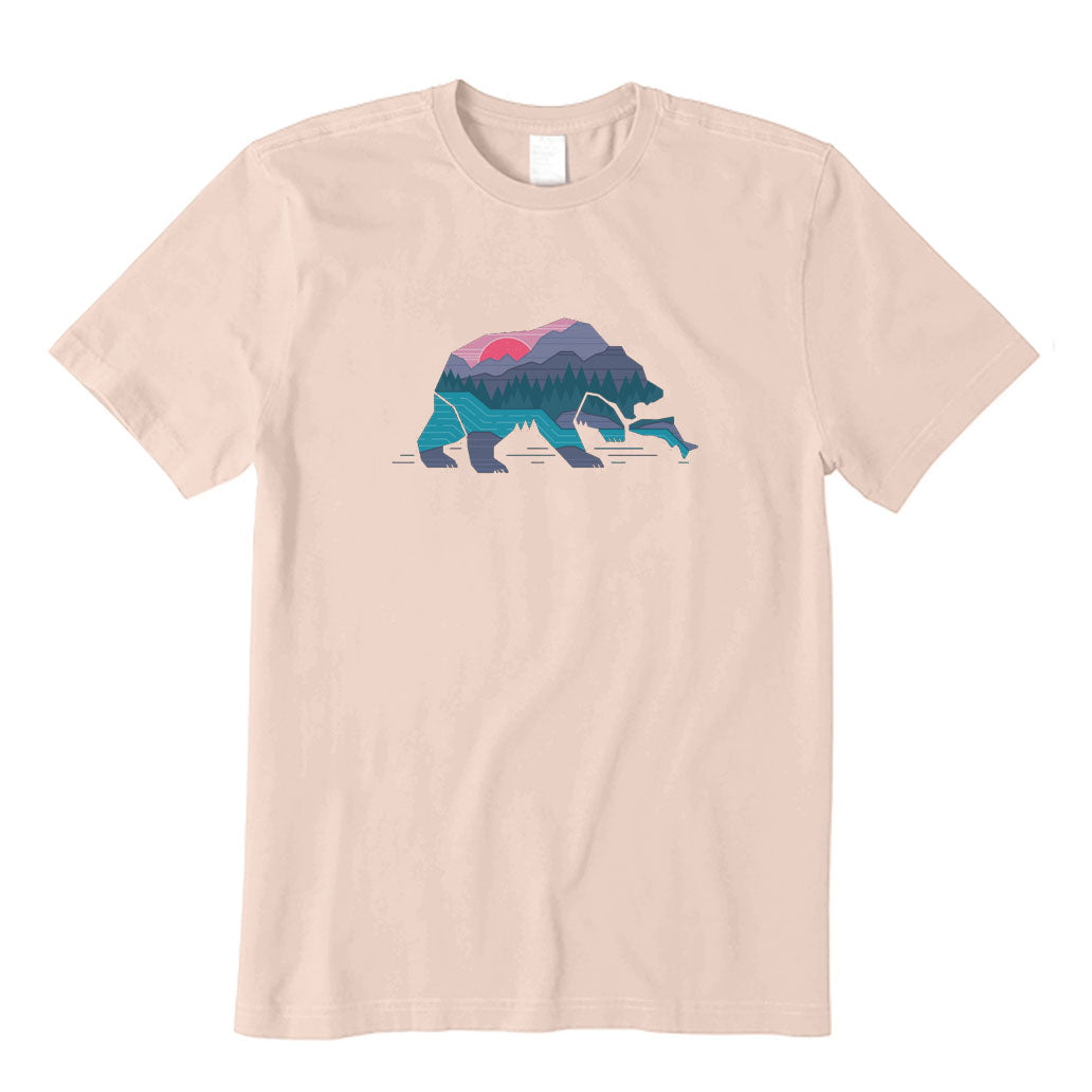 Bear Catching Fish T-Shirt