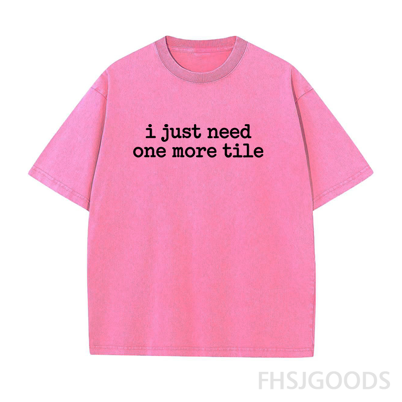 I Just Need One More Tile Mahjong Unisex Distressed T-Shirt