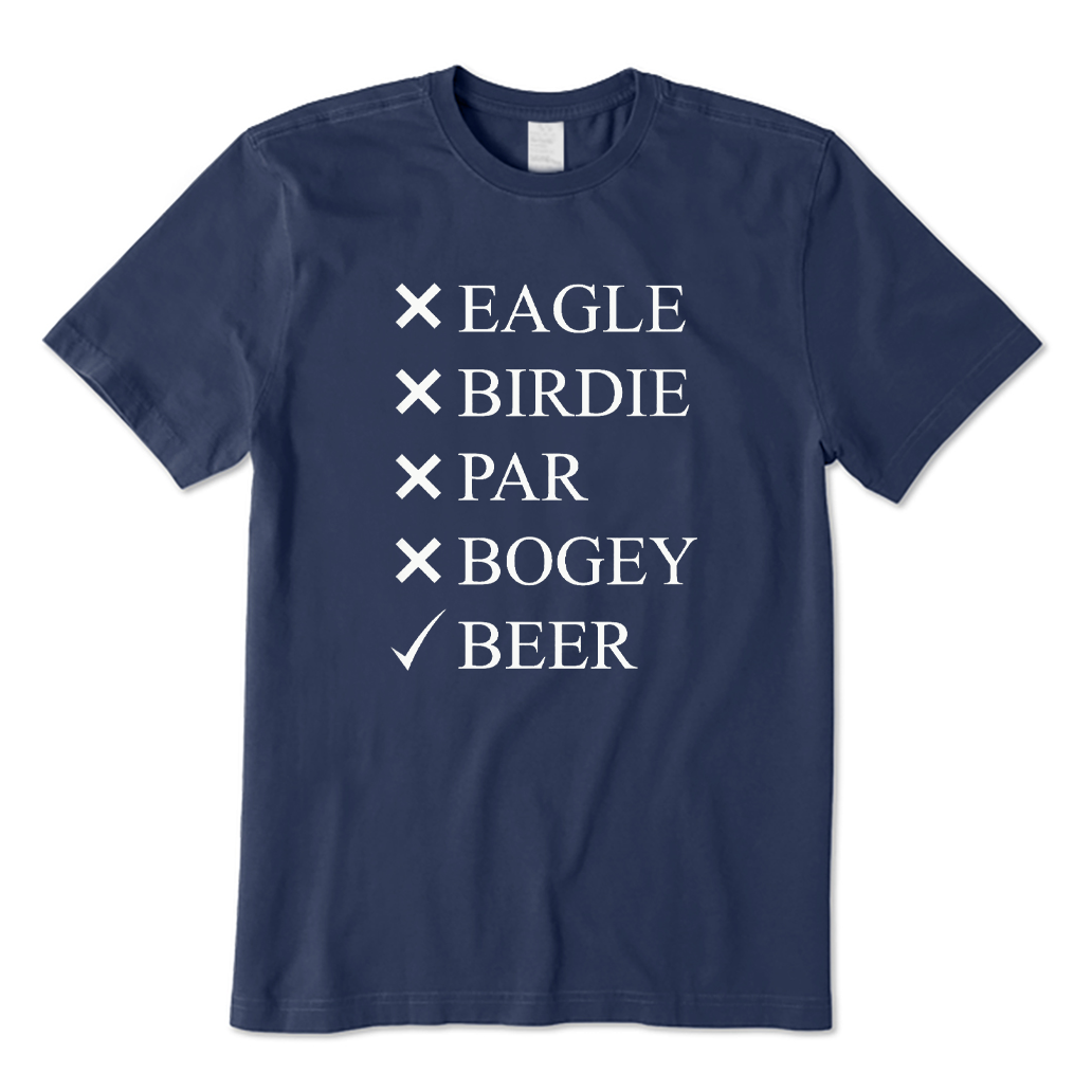 Eagle Birdie Par Bogey Beer T-shirt