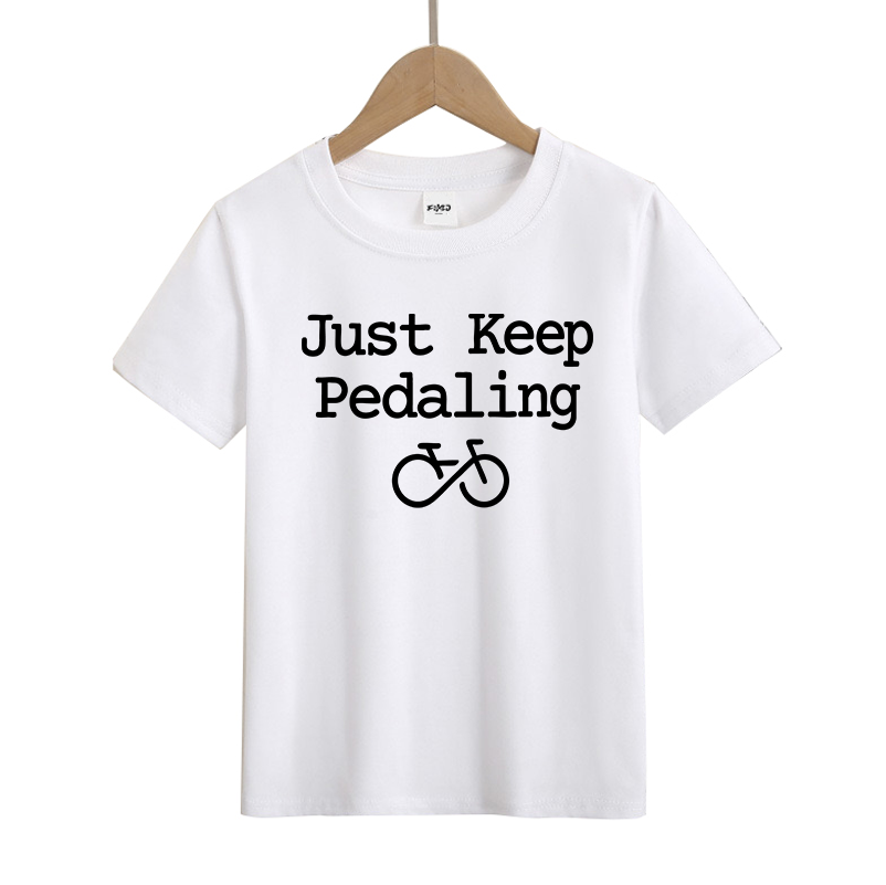 Just Keep Pedaling Cycling Kids T-Shirt