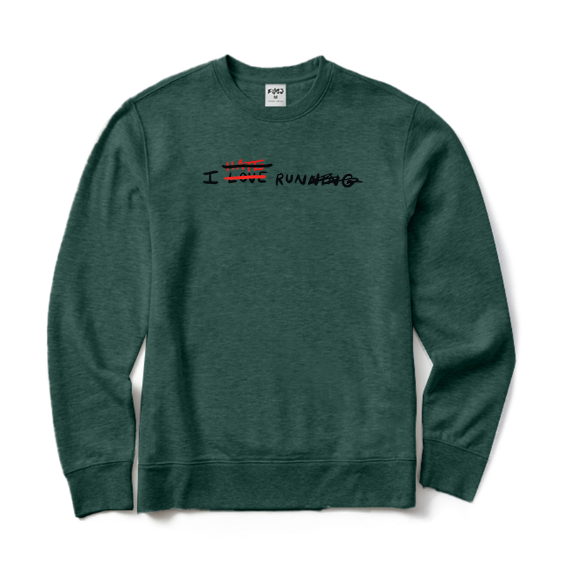 I Love Running Crewneck Sweatshirt