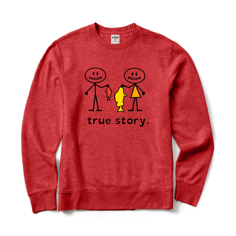 True Story Fishing Crewneck Sweatshirt
