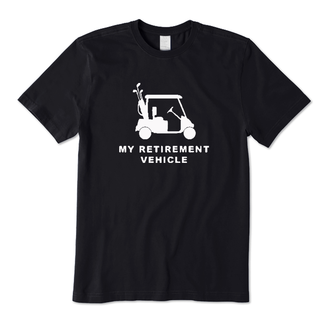 Retirement Vehicle Golf T-shirt