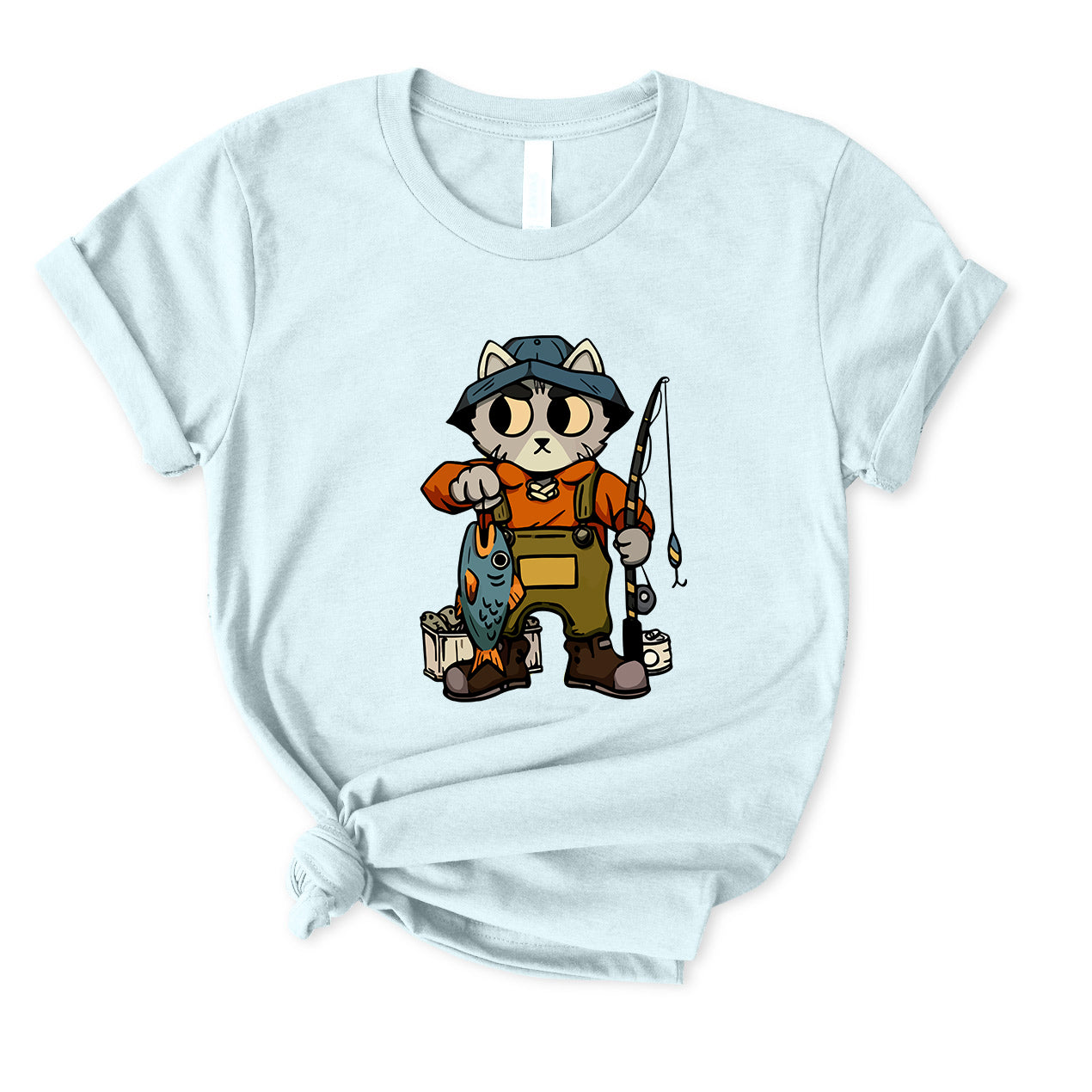 Cat Fishing T-Shirt for women