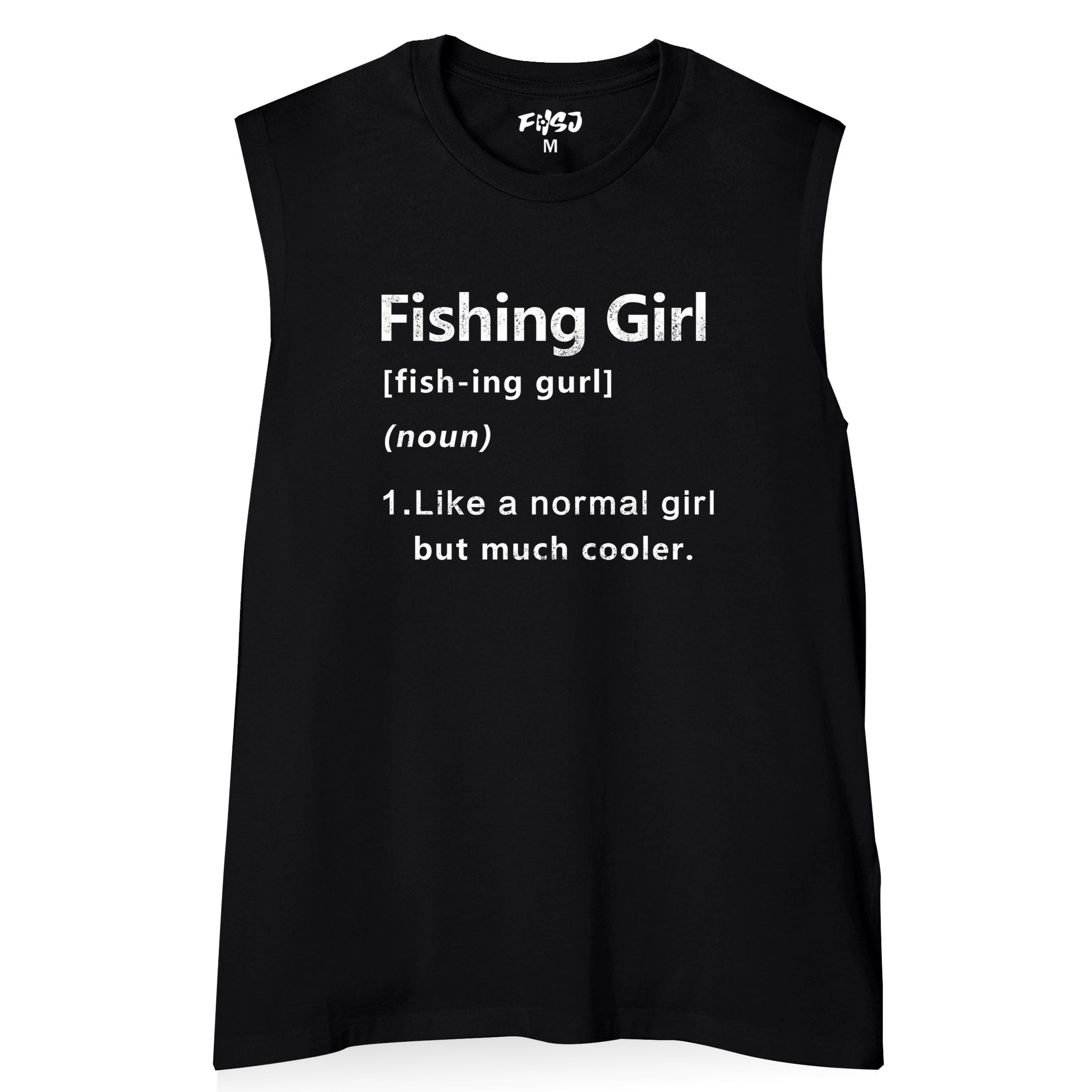 Women Fishing Girl Tank Top