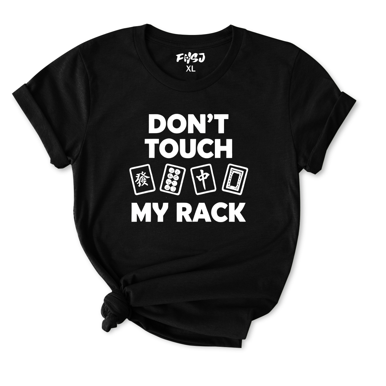 Don't Touch My Rack Mahjong T-Shirt for Women