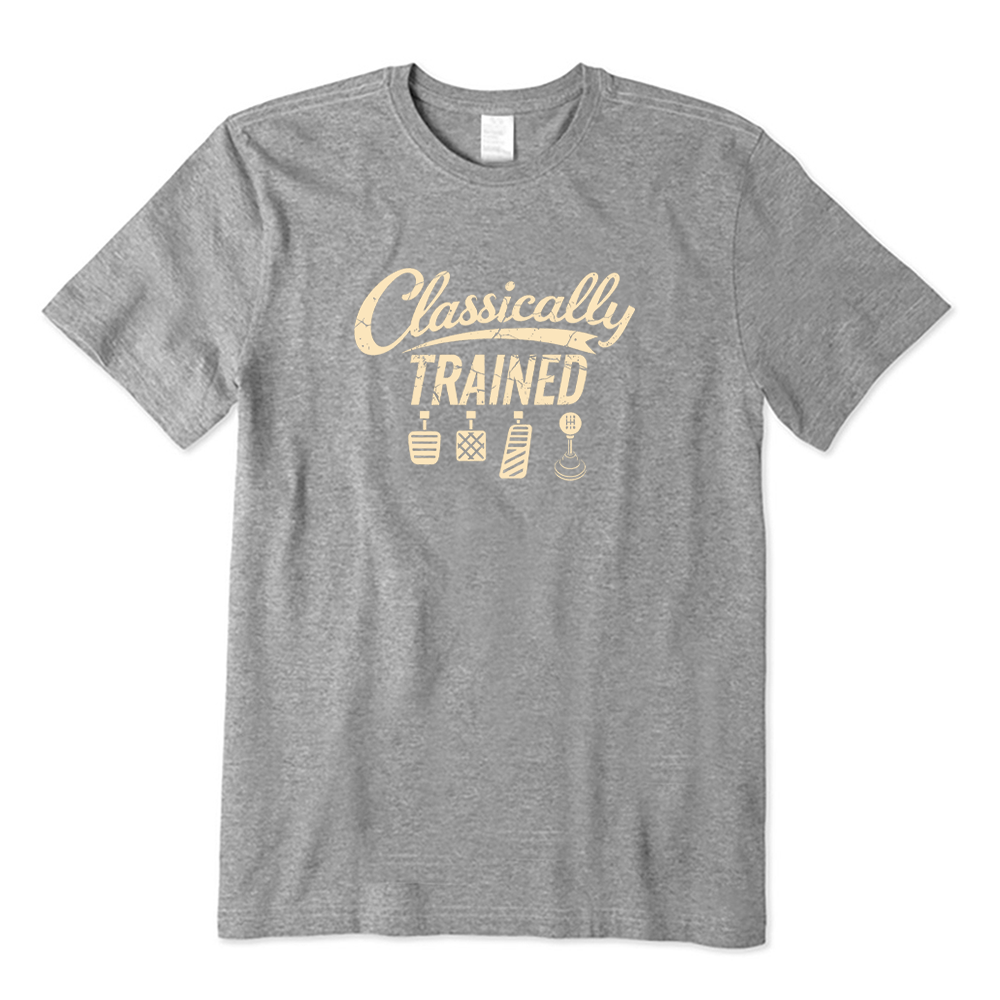 Classically Trained Manual Car Pedals & Gear T-shirt