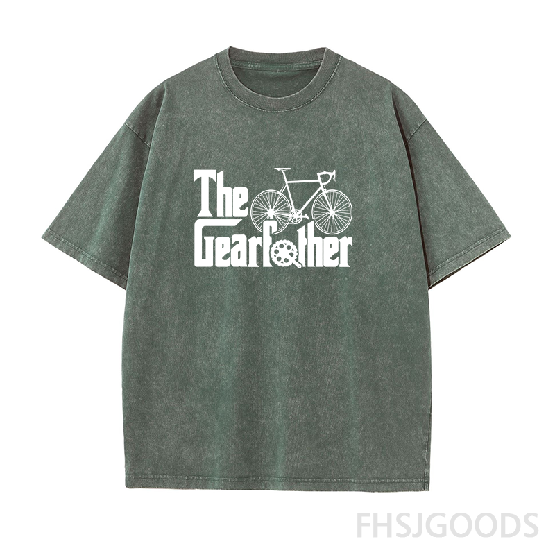 The Gearfather Cycling Unisex Distressed T-Shirt