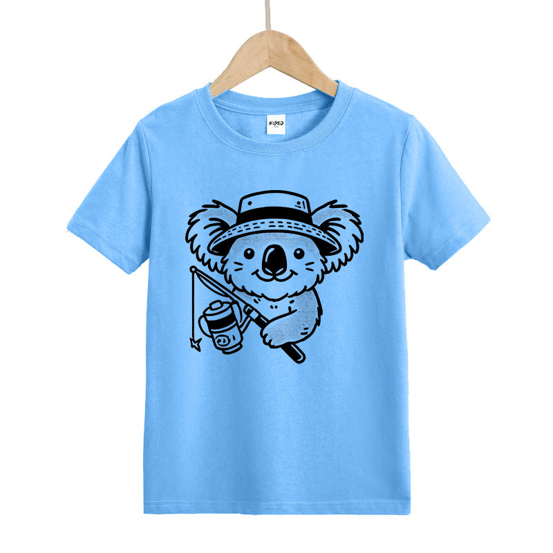 Fisherman Koala Kids T-Shirt