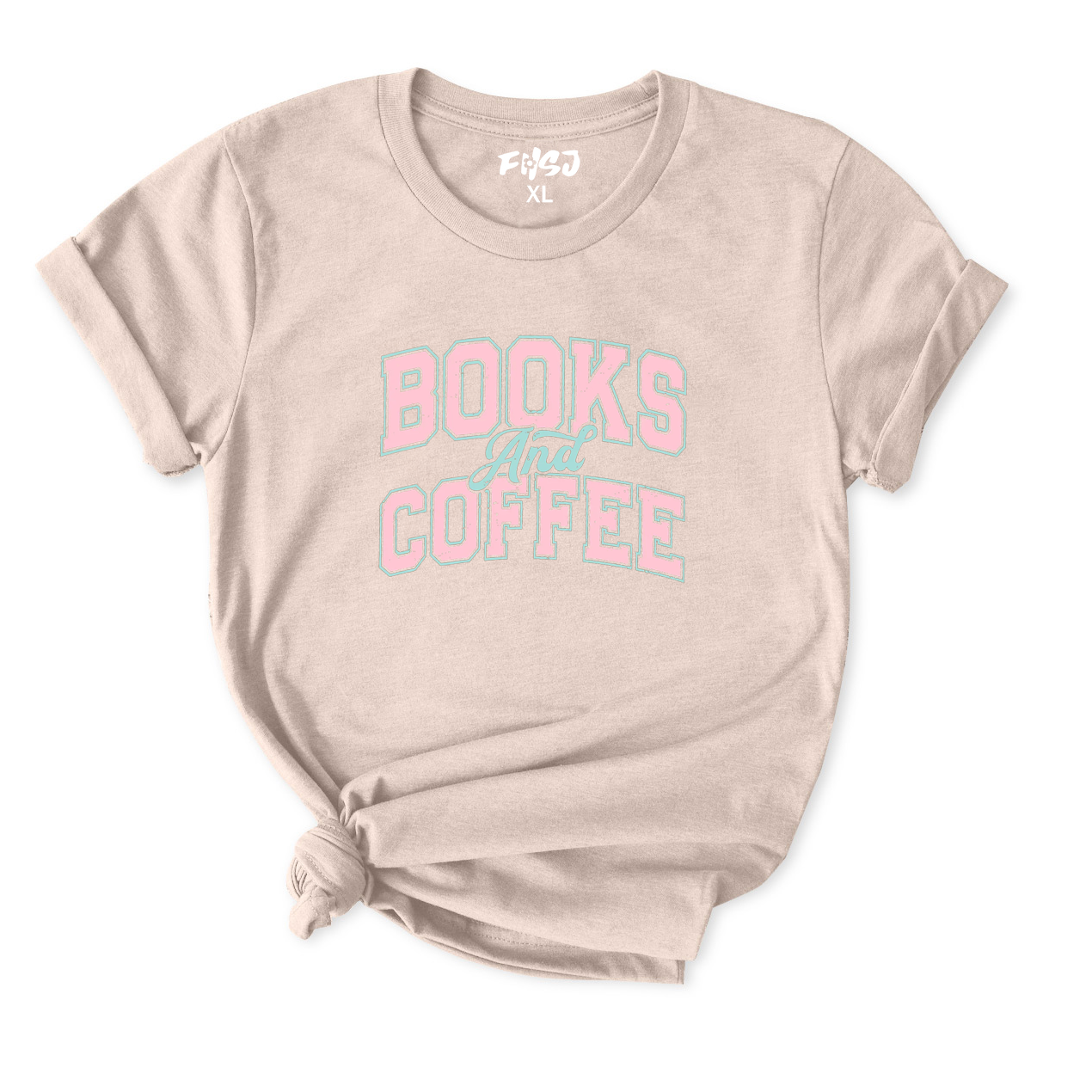 Books and Coffee T-Shirt for Women
