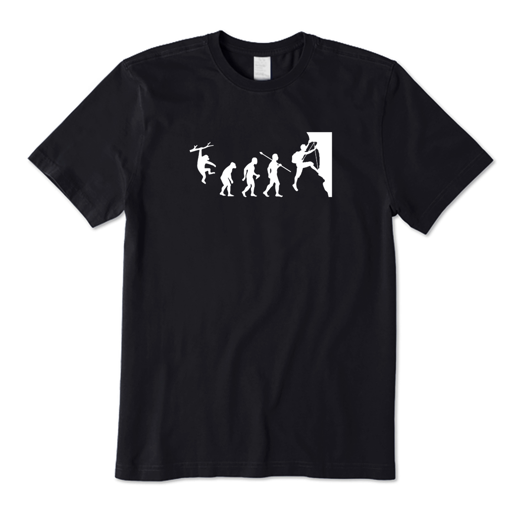 Evolution of Rock Climbing T-Shirt