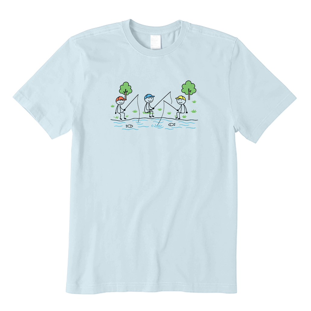 stick men fishing T-Shirt