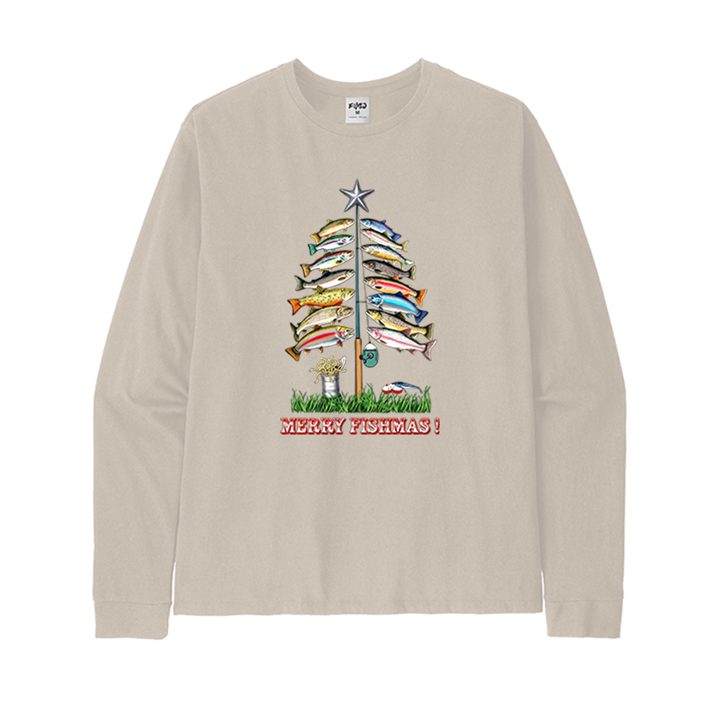 Merry Fishmas Christmas Fishes Tree Long Sleeve T-Shirt