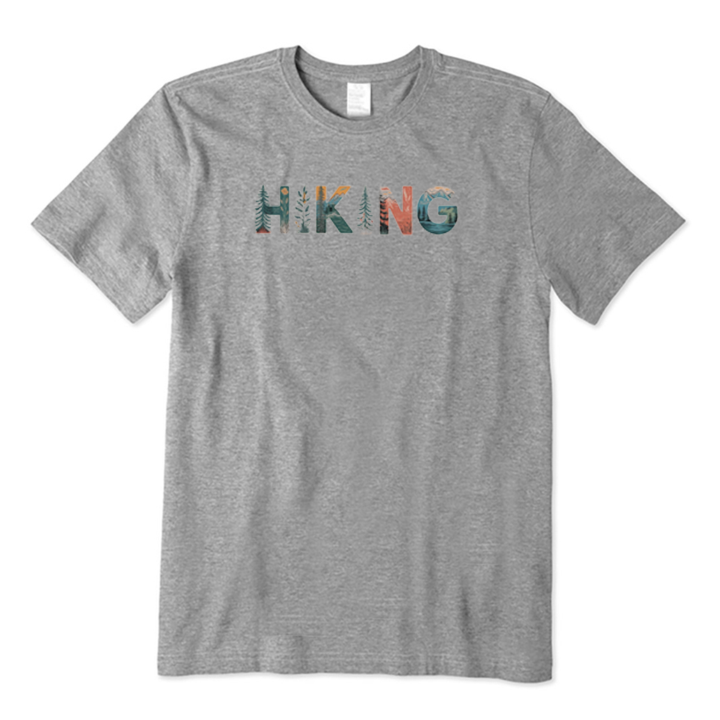 Mountain and Tree Hiking T-Shirt