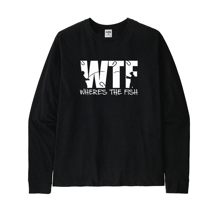 WTF Where's The Fish Long Sleeve T-Shirt