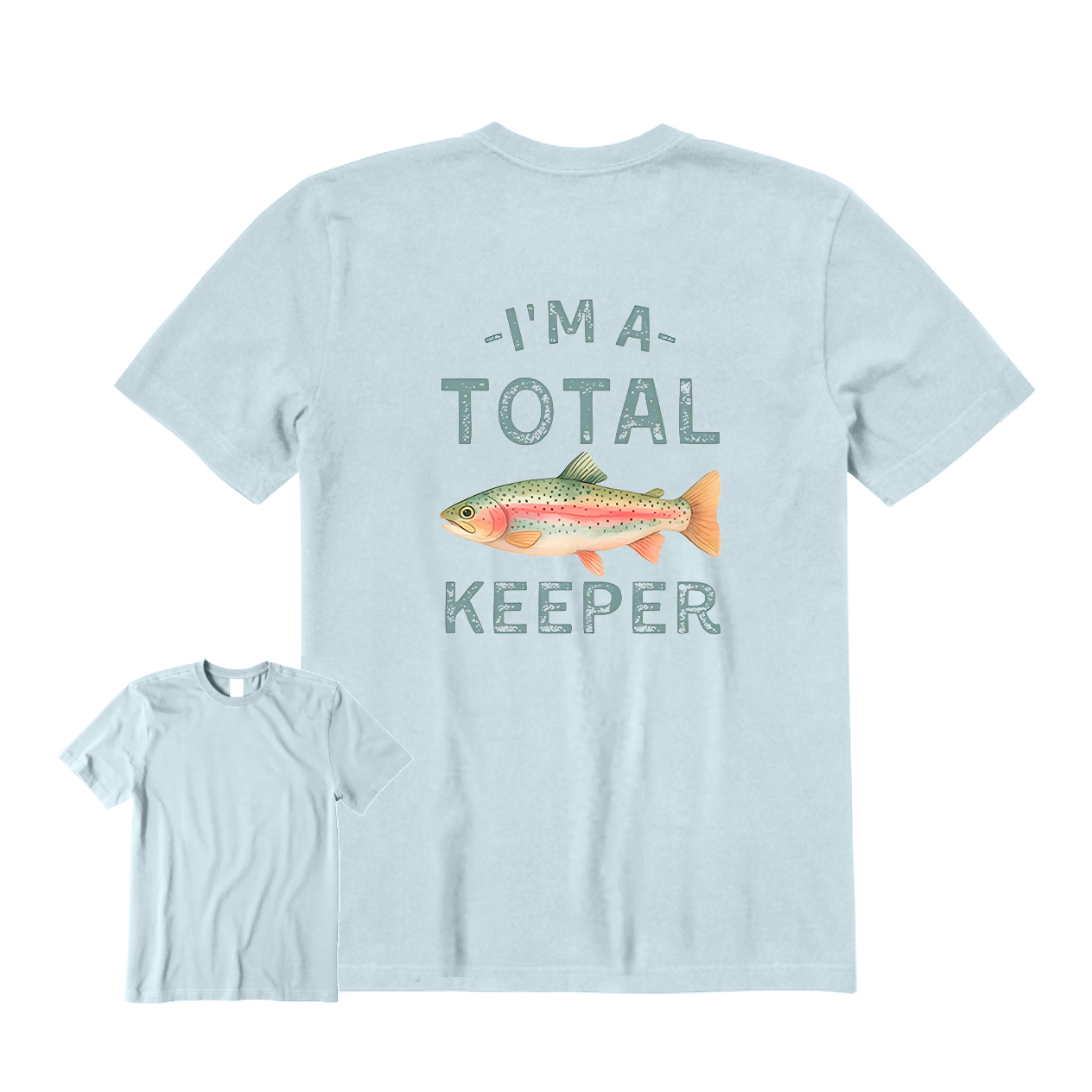 Total Keeper Fish Back Graphic T-Shirt