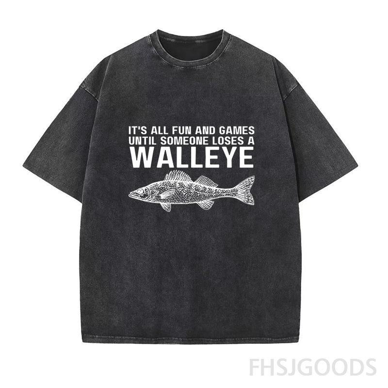 It's All Fun and Games Until Someone Loses A Walleye Unisex Distressed T-Shirt