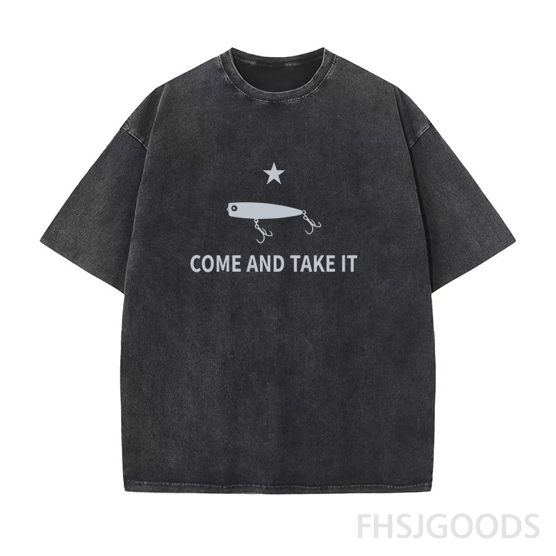 Come And Take It Fishing Lure Unisex Distressed T-Shirt