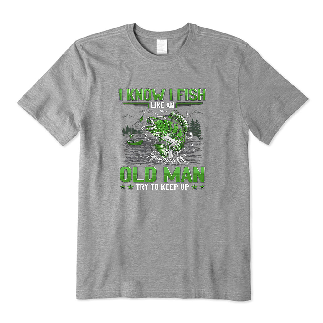 Old Man Fishing T-Shirt