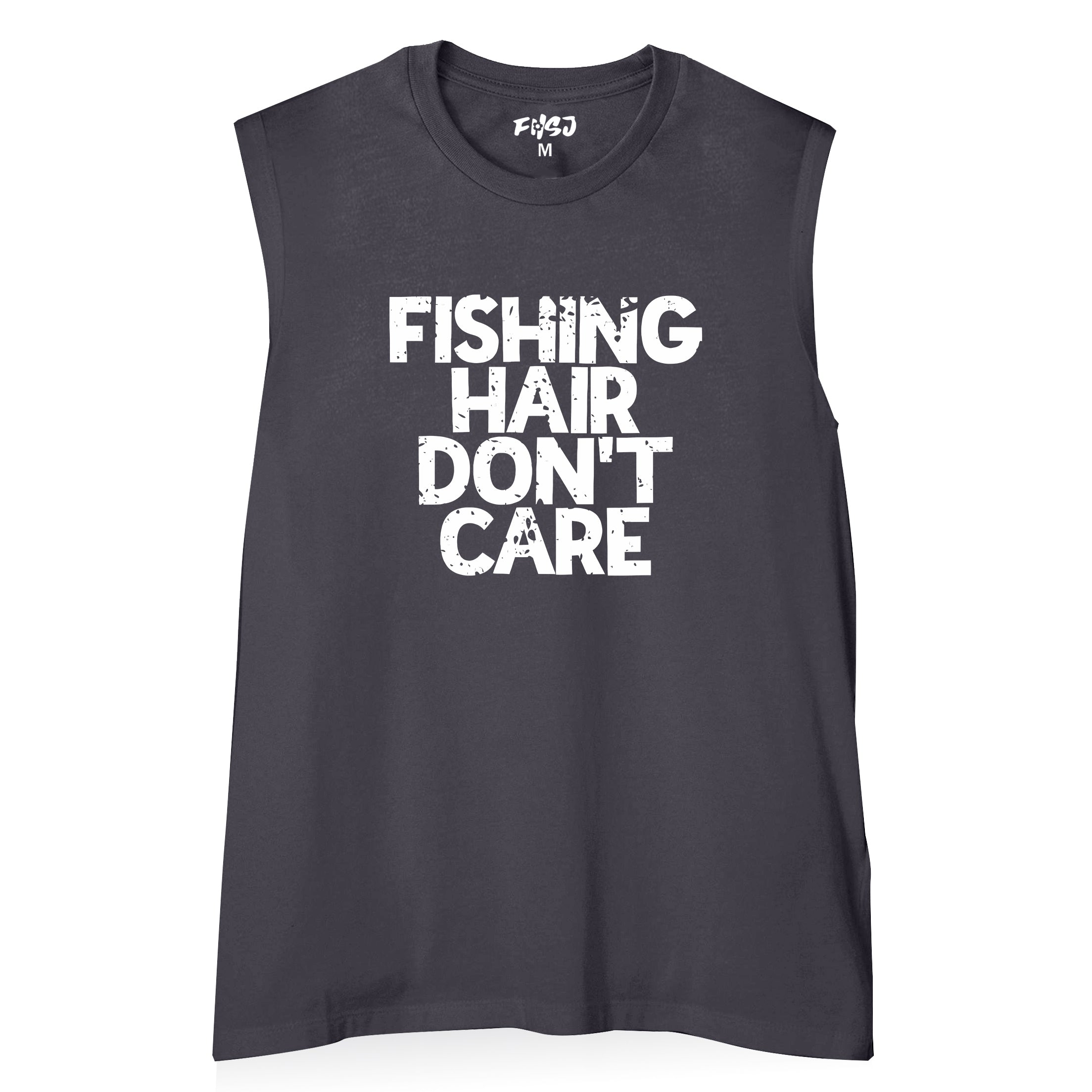 Women Fishing Hair Don't Care Tank Top