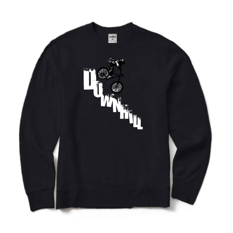 Mountain Bike Downhill Crewneck Sweatshirt