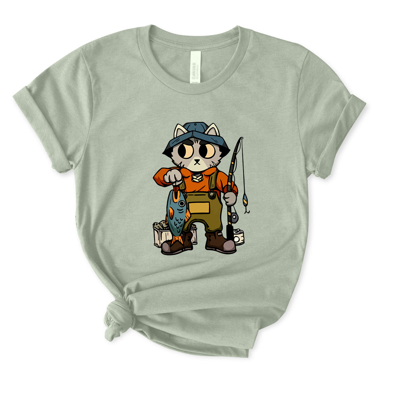 Cat Fishing T-Shirt for women