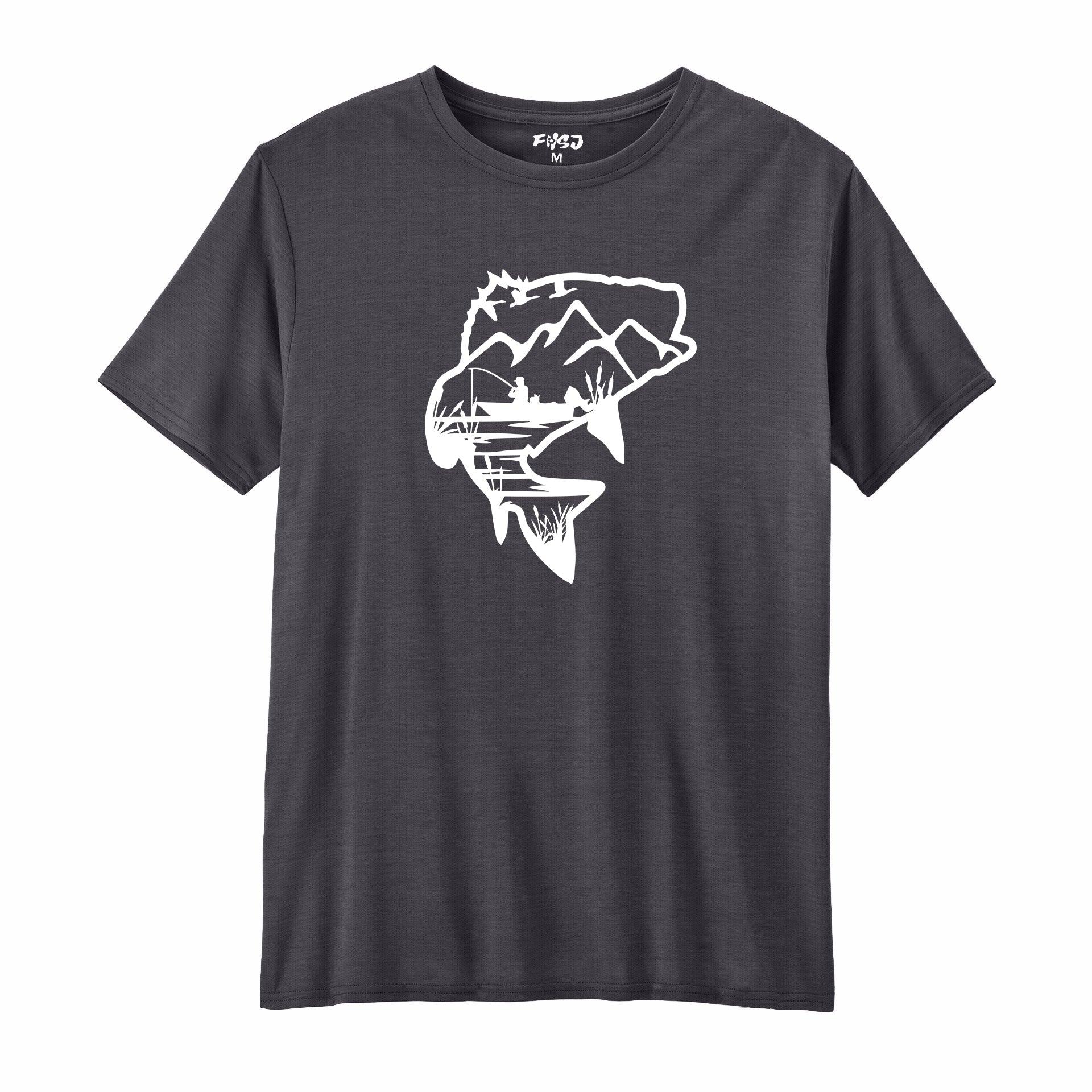 Bass Fishing Landscape Performance T-SHIRT