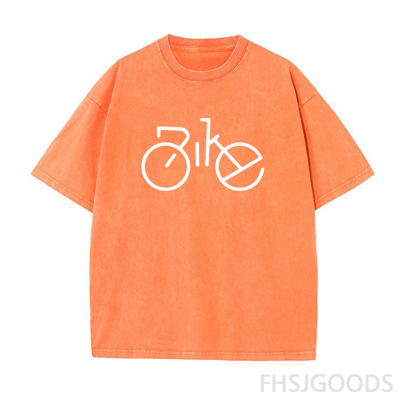 Bike Unisex Distressed T-Shirt